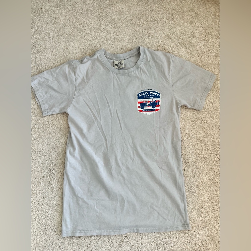 Men’s 100% Cotton Myrtle Beach American Flag T-Shirt Size Medium